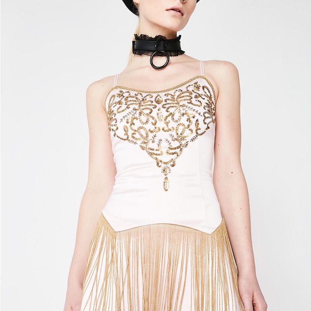Dolls Kill Show Stopper Fringe Dress